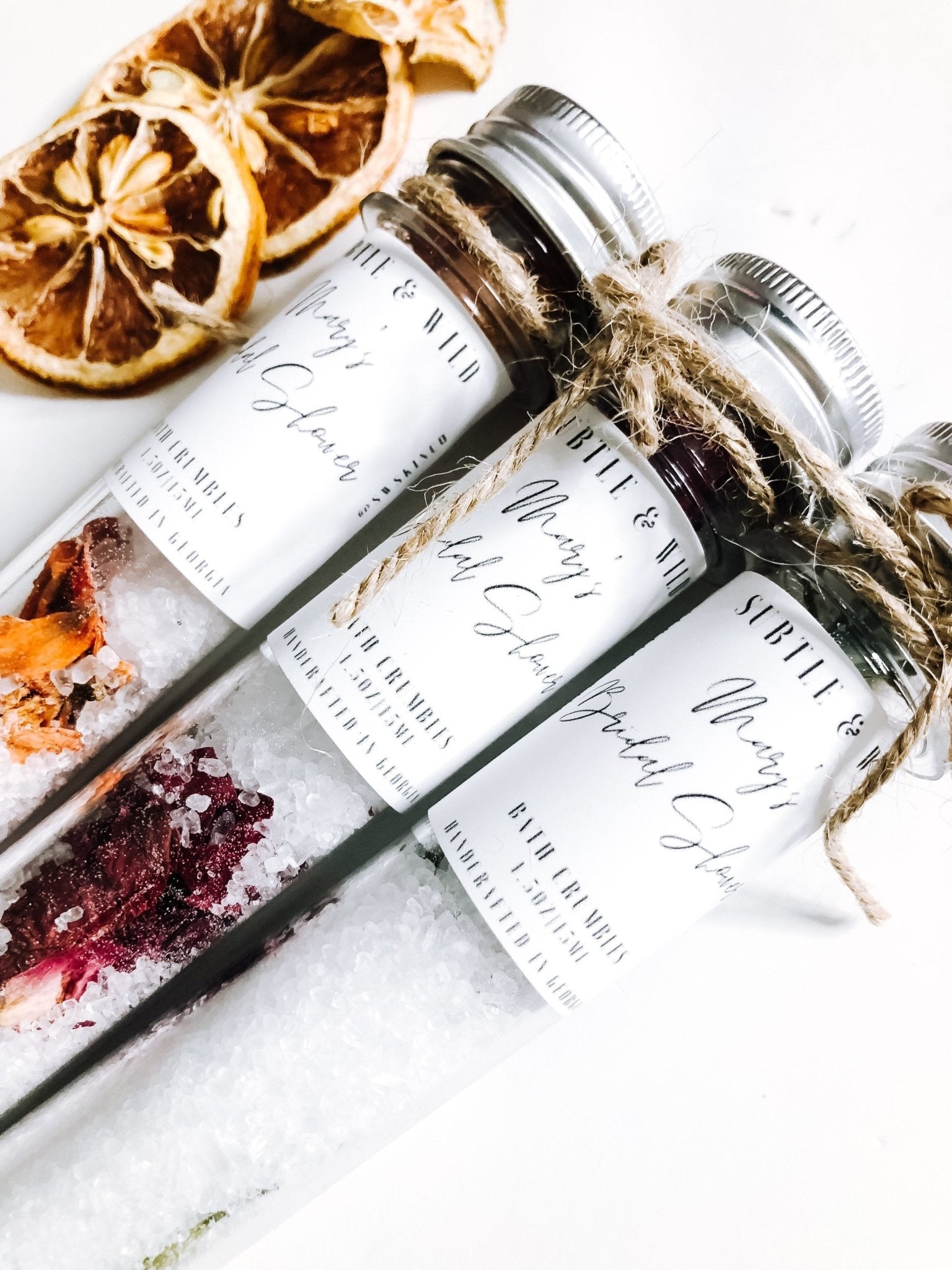 12 Wholesale Bath Salt Tubes|Bath Salts| Wholesale|Private Label|White Label|Wholesale Bath Salt|Bath Salts|Bridal Gift|Bridesmaid Gifts| - Subtle and Wild