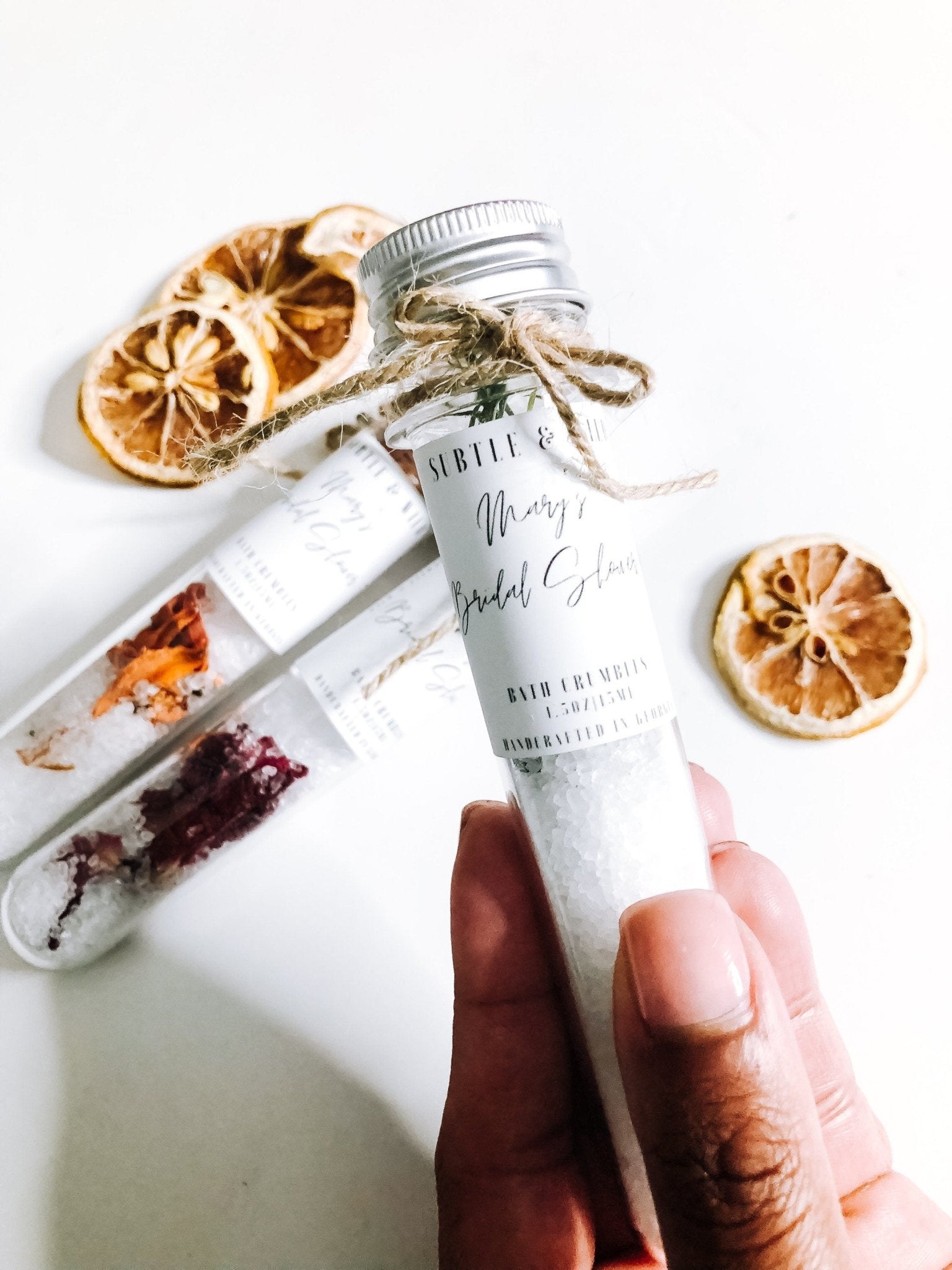 12 Wholesale Bath Salt Tubes|Bath Salts| Wholesale|Private Label|White Label|Wholesale Bath Salt|Bath Salts|Bridal Gift|Bridesmaid Gifts| - Subtle and Wild