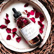 6 oz Rose Body Oil|Handmade Oil|Spa Gift for Her|Body Oil|Body Oils|Essential Oils|Mother's Day|Bestfriend Gift|Bridesmaid Gift - Subtle and Wild