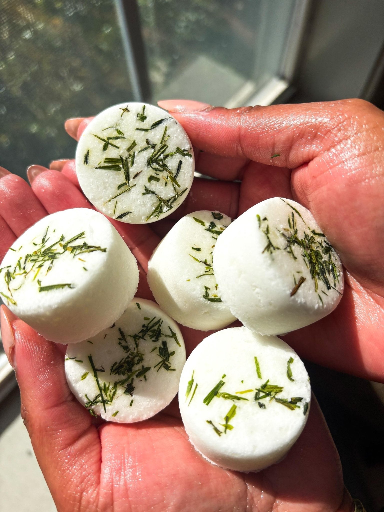 Eucalyptus Peppermint Shower Steamers|Aromatherapy MentholShower Bombs|Shower Fizzies|Spa Gift Set|Shower Steamer|Peppermint|Wedding Favors - Subtle and Wild