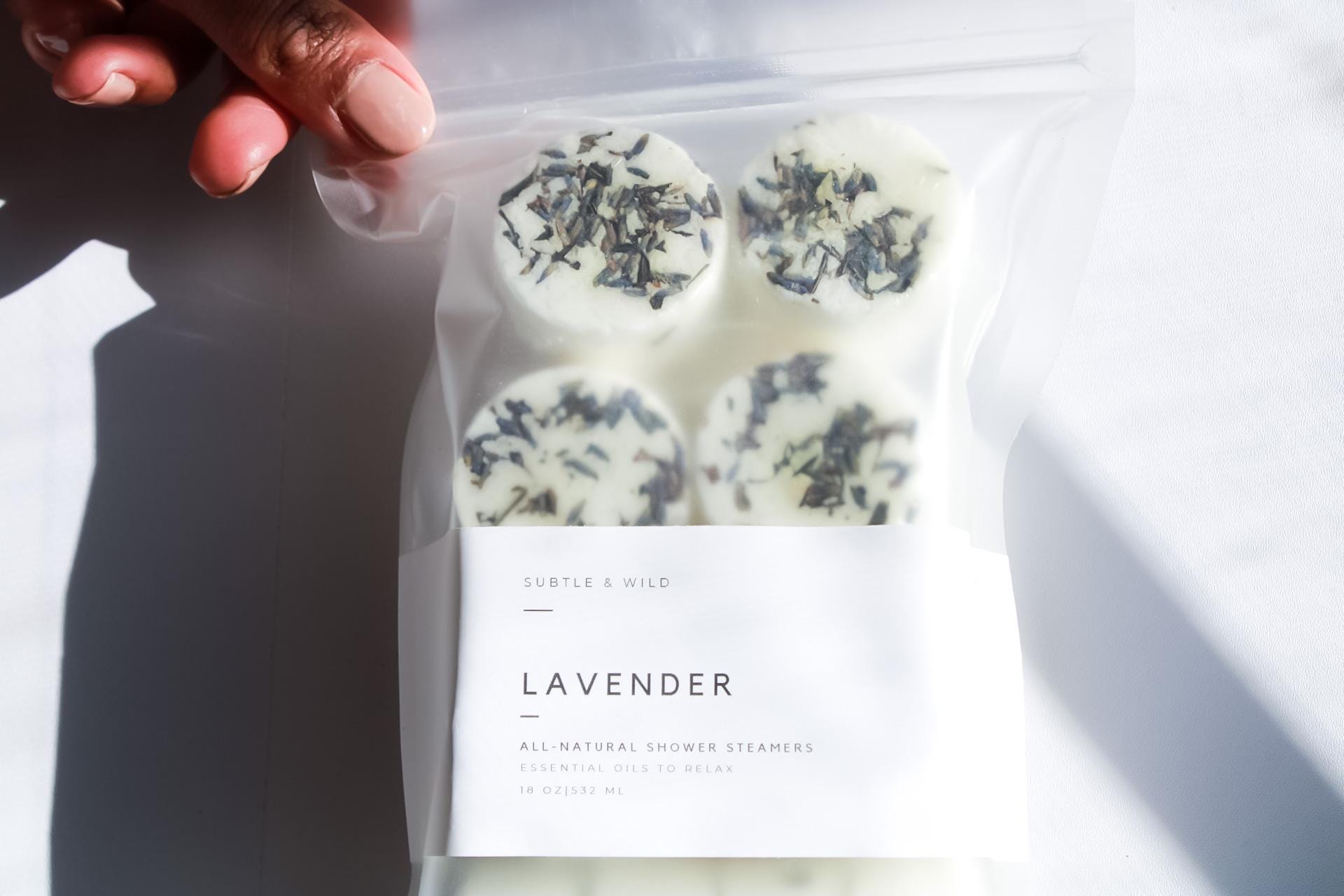 Lavender Shower Steamers|Aromatherapy Shower Steamers|Bridesmaid Gift | Shower Bomb|Spa Gift for Her| Valentine's Day|Shower Tab|Bath Bomb| - Subtle and Wild