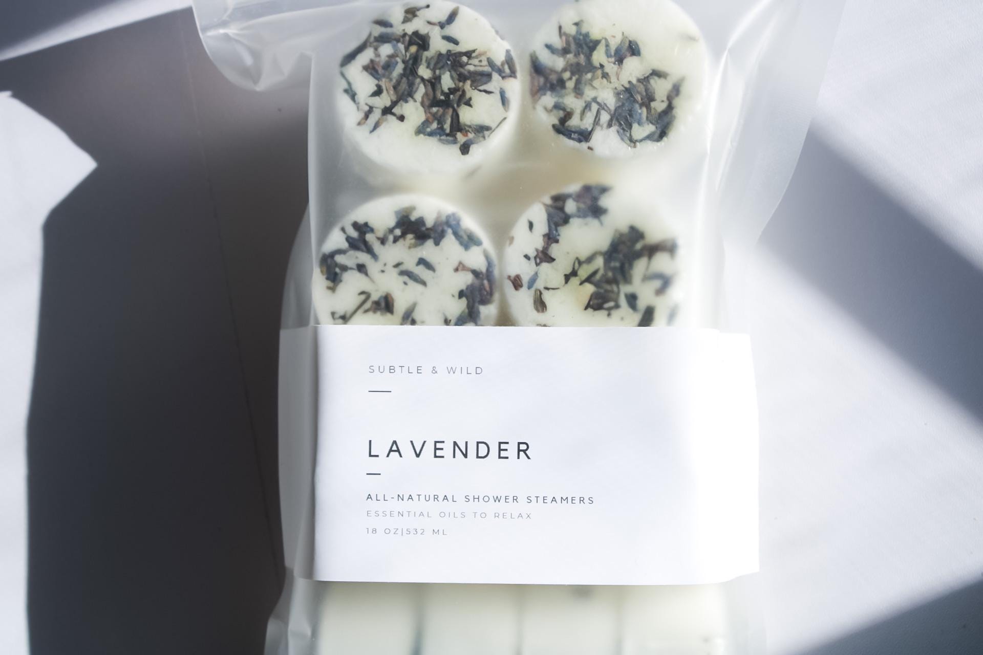 Lavender Shower Steamers|Aromatherapy Shower Steamers|Bridesmaid Gift | Shower Bomb|Spa Gift for Her| Valentine's Day|Shower Tab|Bath Bomb| - Subtle and Wild