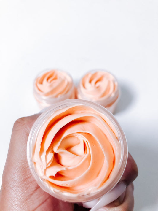 Peach Wholesale 2oz 10 Whipped Body Butter|Wholesale Body Butter|Wholesale Soap|Private Label|White Label|Wedding Favors|Gift for Her - Subtle and Wild