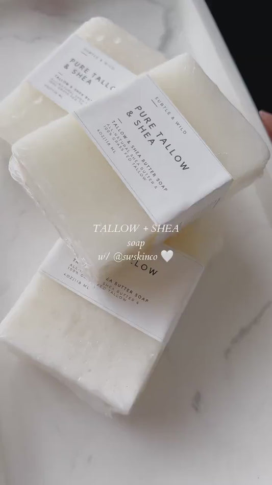 UnscentedTallow Soap|Grass-fed beef tallow|Beef Suet|Tallow|Tallow Skincare|Handmade Soap|Gift for Her|Gift for Him|Soap|Tallow Face Cream