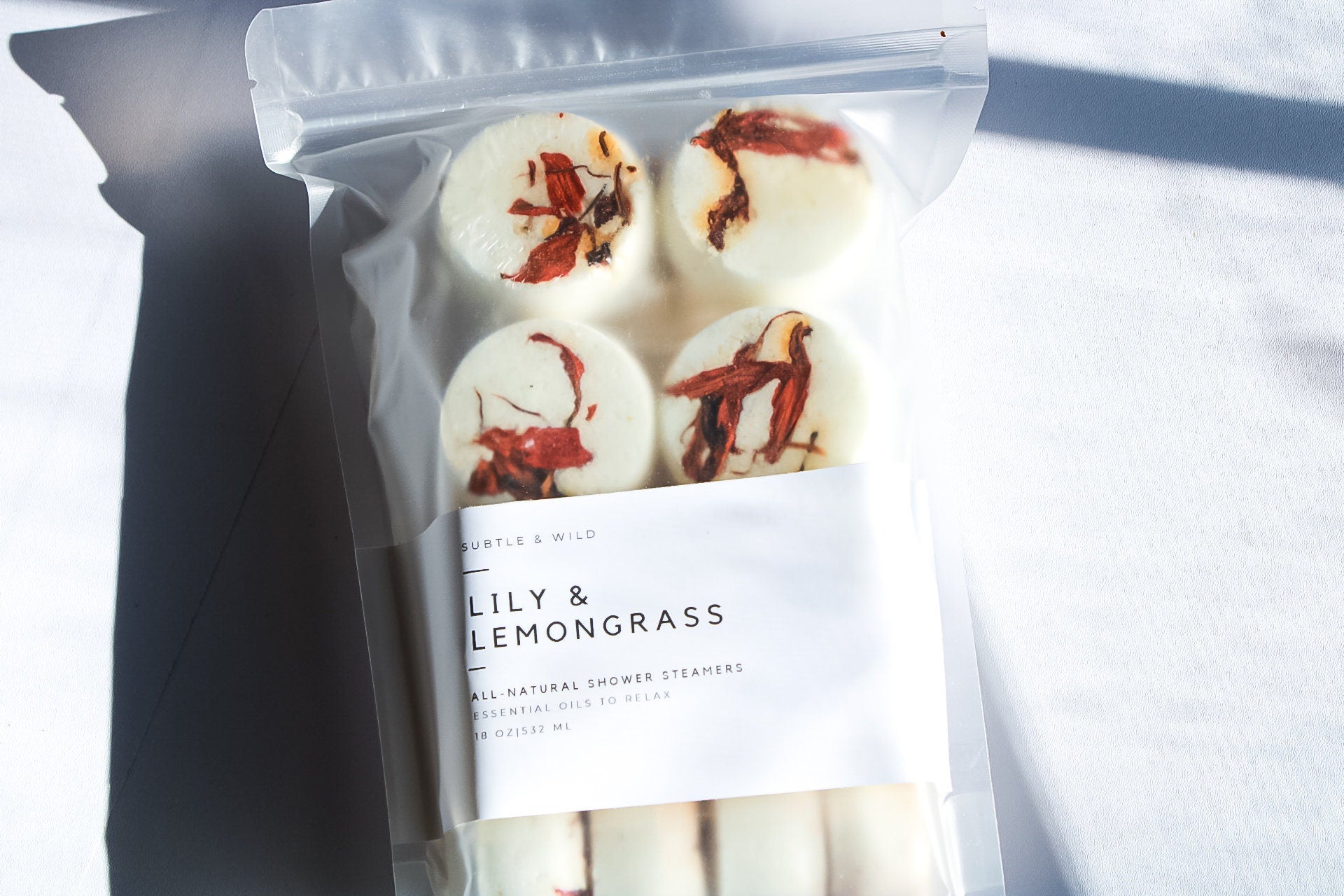 Shower Steamer Favors Lily & Lemongrass|Wedding Favors|Party Favors|Shower Steamers|Aromatherapy Shower Steamers|Bath Bomb|Mom Gift - Subtle and Wild