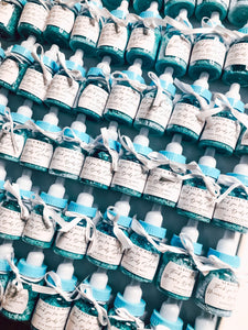 Baby Boy Shower Favors|Baby Bottles - Subtle and Wild